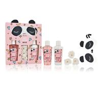 accentra set regalo DOLCI SOGNI - set di bellezza con maschera per dormire panda, doccia curativa, lozione per il corpo e coriandoli da bagno