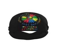 Accept Understand Love Autism-Rainbow Flower Autism Awareness Donna Uomo Headband Elastica Fasce Per Capelli Antiscivolo Fascia Capelli Per Palestra Allenamento All'Aperto