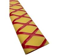 Accering Tubo termorestringente a X bicolore, antiscivolo, per cucina e attrezzature (φ35 mm, lunghezza 3,0,9 m, giallo e rosso)