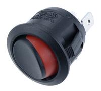 Acceso-Spento Circolare Rotondo Rosso Bicolore Rocker Interruttore Spst 10A 250V