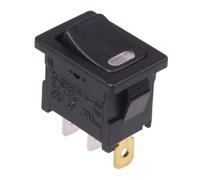 Acceso-Spento LED Rosso Rettangolare Rocker Interruttore Spst 16A R13-66B4-02