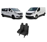 Accesorionline Premium Coprisedili compatibili con Fiat Talento | 1-9 posti | Coprisedili in tessuto nero (Copiloto Doppio Tipo 2)