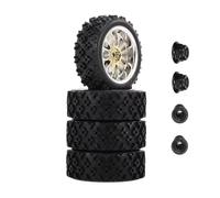 Accesorios coches RC per Redcat per HPI per Tamiya per HSP 144001 94123 94122 CS 4 Pezzi 65mm 1/10 Pneumatici da per Strada Cerchioni Ruote Mozzo Esagonale 12mm