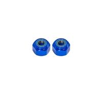 Accesorios coches RC per Tamiya DT03 1/10 rc Car Upgrade Parts Accessori 2 Pezzi Adattatore Mozzo Esagonale Ruota Anteriore Metallo da 12 Mm(Blue)