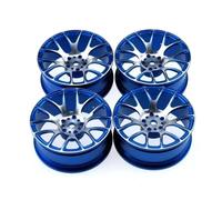 Accesorios coches RC per Tamiya per Tt-01 per Tt-02 per Hsp per Hpi 1/10 rc Car Accessori Aggiornati Parti Cerchione Lega di Alluminio Mozzo(Blue)