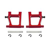 Accesorios coches RC per Tamiya per TT01 1/10 RC Accessori per Parti di Aggiornamento per Auto Set Bracci Sospensione Inferiori Superiori Posteriori Anteriori Metallo(Red,A)