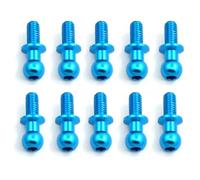 Accesorios coches RC per Tamiya per TT01 per Sakura D5 1/10 RC Drift Car Pezzi di Ricambio per Universali 10 M3 Viti A Testa Esagonale Metallo(Blue)