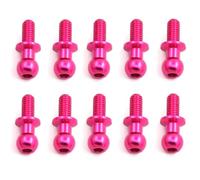 Accesorios coches RC per Tamiya per TT01 per Sakura D5 1/10 RC Drift Car Pezzi di Ricambio per Universali 10 M3 Viti A Testa Esagonale Metallo(Pink)