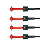 Accesorios coches RC per Tamiya per TT01 per TT02 TA04 1/10 rc Car Upgrade Parts 4 Pezzi Metallo per Albero Motore Universale CVD 53792(Red)