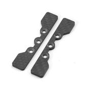 Accesorios coches RC per Tamiya per TT02 1/10 RC Accessori per Parti di Aggiornamento per Auto Piastra Fermo del Braccio Inferiore con Motivo Fibra Carbonio