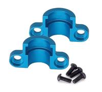 Accesorios coches RC per Tamiya per TT02 1/10 rc Car Upgrade Parts Accessori 2 Pezzi Copertura Albero Motore Centrale Metallo Supporto Fisso Dogbone(Blue)