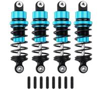 Accesorios coches RC per Tamiya per TT02 1/10 RC Drift Car Upgrade Parts 4 Pezzi 62 mm Lega di Alluminio Ammortizzatori Ad Olio Set Smorzatore(Blue)