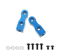 Accesorios coches RC per Tamiya per TT02 XV01 TB03 1/10 rc Car Upgrade Parts 2 Pezzi Supporto Servo Fisso per(Blue)