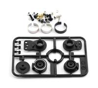 Accesorios coches RC per Tamiya XV01 XV02 per TT02 Type-S TD2 M05 TB-03 1/10 RC Parti di Automobili Metallo Coppia Elevata Servo Saver Arm 51000 50473(Black)