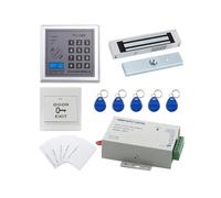 Access Control System w/180kg Electronic Lock+Power Supply+Exit Button+10RF Card
