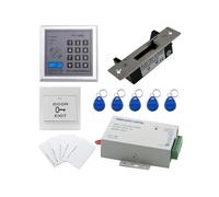 Access Control System w/Blot Electronic Lock+Power Supply+Exit Button+10 EM Card