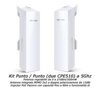ACCESS POINT 500mW 300Mbps 5Ghz KIT 2 x CPE510 CPE WIFI WIRELESS AP , lunghe dis