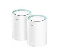 Cudy M1200 Pack de 2 Sistemas WiFi Mesh AC1200 Dual Band - 867Mbps en 5GHz, 300Mbps en 2,4GHz - 1x Puerto LAN 10/100Mbps, 1x Pu