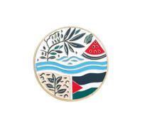Accesso Battaglia Con Spalla Foglia Watermelon River Accessori Badge A Forma Rotonda Per Appassionati Supporto Culturale.