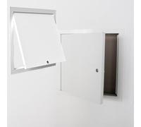 Accesso in Metallo Bloccabile Parete in Alluminio Sportello Ispezione Bianco Piastra di Copertura del Foro a Parete Per Sostituzione Riscaldamento/impianto Idraulico/impianto Elettrico((WxH)20x32in/50