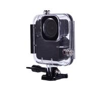Accesso tramite pulsante laterale Custodia per action camera con finestra frontale trasparente, connessione per montaggio a sgancio rapido e fotocamera per sport acquatici Custodia impermeabile Lente