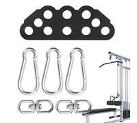 Accessoire Machine À Câbles Musculation - Poignée Tirage, Barre, Corde Tricips, Attache Universelle Pour Salle De Sport, Entraînement Force, Fitness, Bodybuilding, Accessoire Durable En Acier Inoxydab