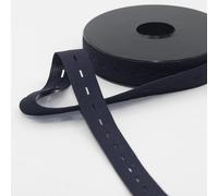 Accessoires LEDUC, 10 metri elastico asola (20 mm), fascia elastica regolabile e resistente da cucire, accessorio ideale per abbigliamento premaman e pantaloni bambino (nero 17)