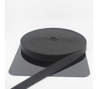 ACCESSOIRES LEDUC Elastico super resistente ad alta tensione, larghezza 20 mm, per cucito, gonne, pantaloni, scarpe, 5 metri, nero