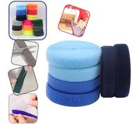 ACCESSOIRES LEDUC Nastro autoagriparsi colorato da cucire 2cm, 3 colori (2.50 metri - uncino + asola - x colore) ideale per qualsiasi tipo di confezione (blu, azzurro, blu navy)