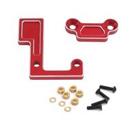 Accessoires Rc per Tamiya per TT-02 per TT-02 1/10 Metallo Scatola del Cambio Aperta Supporto Alloggiamento Cambio Supporto Cuscinetto Dell'albero Principale Ricambi Auto RC(Red)