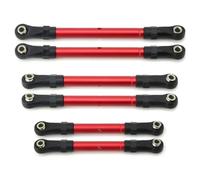 Accessoires Rc Per Traxxas Per Hoss Per Slash Per Rustler 4wd Per Stampede 4x4 1/10 Rc Car Tenditori In Metallo Tirante Sterzo Set Parti Di Aggiornamento(Red)