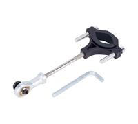Accessoires Rc per TRX4 per Traxxas per SCX10 1/7 1/8 1/10 1 Pezzo Gancio per Rimorchio in Alluminio RC Crawler Auto Veicolo da Campeggio Parte di Aggiornamento(Black)