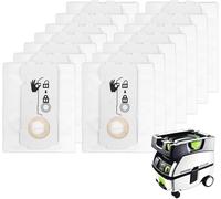 Accessori 12pz Sacchetti Di Ricambio Aspirapolvere Festool CT Mini/CT Midi
