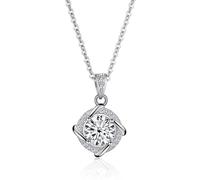 Accessori 1ct Blu/Rosa/Verde Collane a Pendente moissanite per Donne, d Color Diamond Collace per Mamma