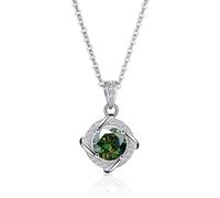 Accessori 1ct Blu/Rosa/Verde Collane a Pendente moissanite per Donne, d Color Diamond Collace per Mamma