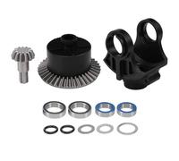 Accessori aggiornamento RC Compatibile con ARRMA 1/10 per Kraton per Senton per Big 1/8 per Typhon RC Auto Aggiornamenti Custodia Differenziale in Metallo Diff Yoke Main Gear 37T 13T(Black)