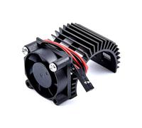 Accessori aggiornamento RC Compatibile con HSP 28006 1/16 rc cars 30X30mm Alluminio 2838 2845 2850 380 390 Dissipatore di calore del motore Ventola di raffreddamento 3-6V Dissipatore di calore(Black)