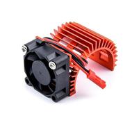 Accessori aggiornamento RC Compatibile con HSP 28006 1/16 rc cars 30X30mm Alluminio 2838 2845 2850 380 390 Dissipatore di calore del motore Ventola di raffreddamento 3-6V Dissipatore di calore(Red)