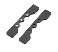 Accessori aggiornamento RC Compatibile con Tamiya per TT02 1/10 RC Auto Aggiornamenti Sostituzione Modello in Fibra di Carbonio Braccio Inferiore Tappo per Montaggio su Telaio