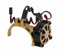 Accessori aggiornamento RC Per Axial Per SCX10 Per Traxxas Per TRX4 1/8 1/10 RC Auto 540 550 3650 3660 Ventola Di Raffreddamento Del Dissipatore Di Calore Del Motore Con Sensore Termico(Yellow)