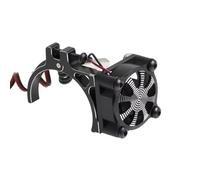 Accessori aggiornamento RC per Axial SCX10 per Traxxas TRX4 per Tamiya 1/8 1/10 rc Cars 540 550 3650 3660 Dissipatore di Calore del Motore Ventola di Raffreddamento con Sensore Termico(Black)