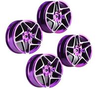 Accessori aggiornamento RC per HSP per Tamiya per HPI 4PCS 1/10 On-Road Drift Car Auto 52mm in Lega in Alluminio Modi A Ruota Metallica da 1,9 Pollici Calco