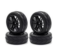 Accessori aggiornamento RC per HSP per Tamiya per TT01 per TT02 RC Drift per Auto da per Rally 4 Pezzi in Plastica Dura 1/10 RC Ruote E Pneumatici Solidi su per Strada 12mm Esagonale