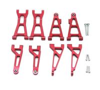 Accessori aggiornamento RC Per MJX 1/16 M163 16208 16209 16210 H16V3 RC Auto Con Telecomando Parti Di Aggiornamento In Metallo Oscillazione Anteriore E Posteriore Su E Giù Parti Di Ricambio(Red)