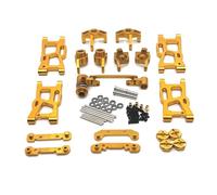 Accessori aggiornamento RC Per Wltoys 1/14 144001 144002 144010 1/12 124016 124017 124018 124019 124007 Per RIaarIo XDKJ-001 XDKJ-006 AM-X12 RC Parti Di Aggiornamento Parti Metalliche Accessori(Yellow