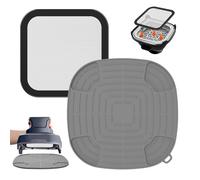 Accessori Airfryer per Ninja CRISPi FN101UE: GEEKHOM, 1 protezione dagli schizzi in acciaio inox a maglia fine + 1 base in silicone resistente al calore per friggitrice ad aria calda Ninja FN101EUGY