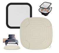 Accessori Airfryer per Ninja CRISPi FN101UE: GEEKHOM, 1 protezione dagli schizzi in acciaio inox a maglia fine + 1 base in silicone resistente al calore per friggitrice ad aria calda Ninja FN101EUGY