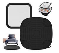 Accessori Airfryer per Ninja CRISPi FN101UE: GEEKHOM, 1 protezione dagli schizzi in acciaio inox a maglia fine + 1 base in silicone resistente al calore per friggitrice ad aria calda Ninja FN101EUGY