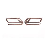 Accessori Auto 4 Pezzi Per BMW Per X1 F48 X2 F47 2016-2021 Console Centrale Bocchette Aria Condizionata Laterali Cornice Copertura Decorazione Di Interni Auto(Pine wood grain)