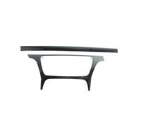Accessori Auto Car Interior Per Q3 2012-2016 LHD Console Centrale Cornice Decorazione Strisce Rivestimento Car Styling Adesivo In Acciaio Inossidabile Interno(Black)